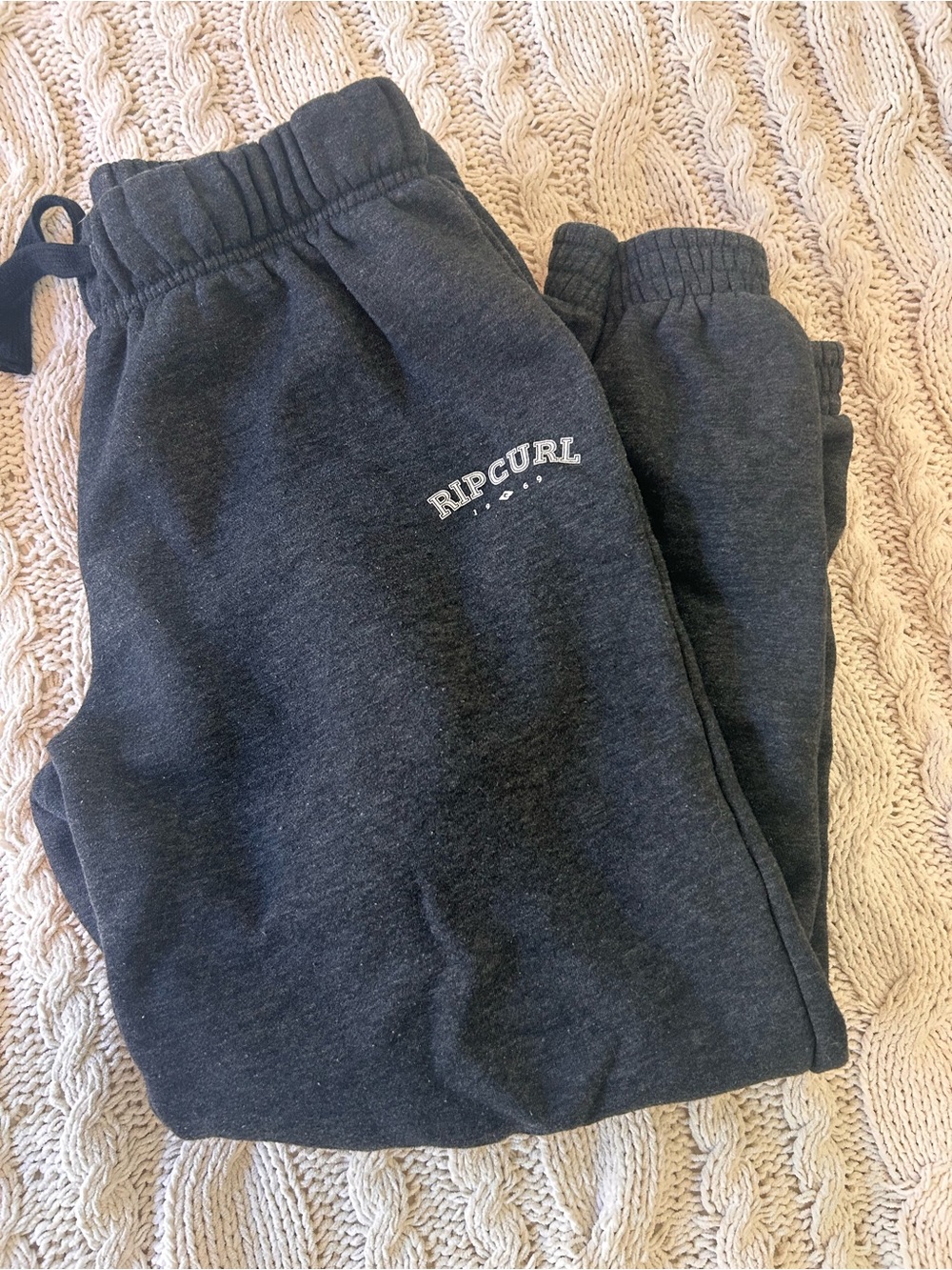 Rip Curl Womens Low Rise Gray Sweats